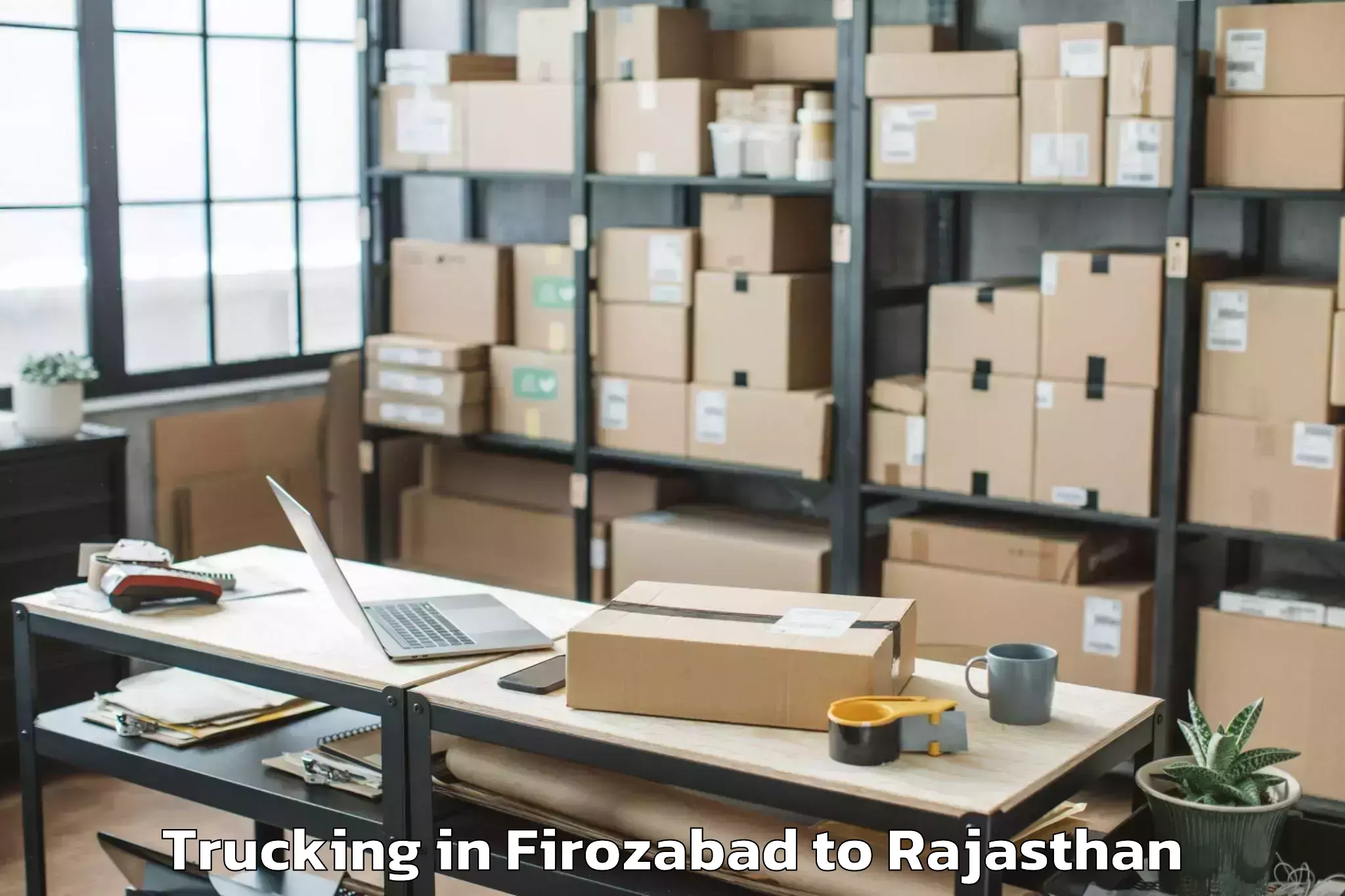 Book Firozabad to Sujangarh Trucking